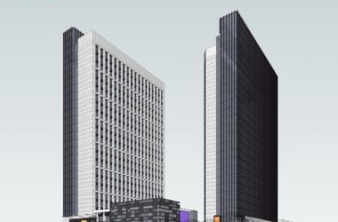 Sketchup综合体模型|高层商业广场，高层办公，底层商业，综合体，现代风格-BIM建筑网