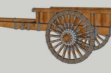 Sketchup素材模型|景观小品，马车，牛车-BIM建筑网