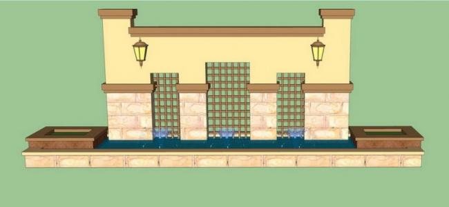 Sketchup素材模型|欧式景墙景观素材组件