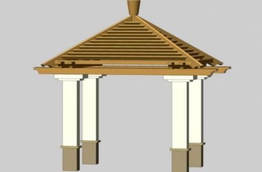 Sketchup小品模型|欧式凉亭，景观亭子，小品，古典风格-BIM建筑网