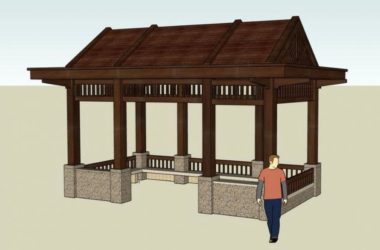 Sketchup小品模型|亭子，小品，景观，休闲凉亭-BIM建筑网