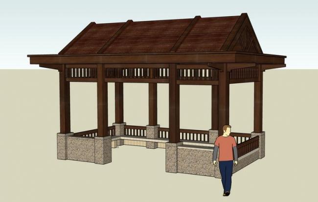 Sketchup小品模型|亭子，小品，景观，休闲凉亭