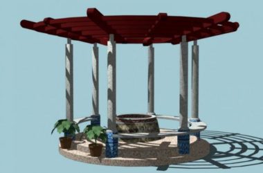 Sketchup小品模型|亭子，小品，景观，休闲凉亭-BIM建筑网