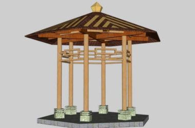 Sketchup小品模型|亭子，小品，景观，休闲凉亭-BIM建筑网