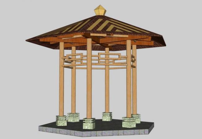 Sketchup小品模型|亭子，小品，景观，休闲凉亭