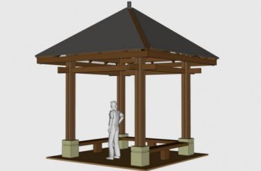 Sketchup小品模型|景观凉亭，亭子，小品-BIM建筑网