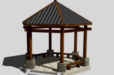Sketchup小品模型|亭子，中式风格，小品，休闲凉亭-BIM建筑网