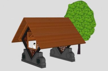 Sketchup小品模型|休闲凉亭中式小品，景观素材组件-BIM建筑网