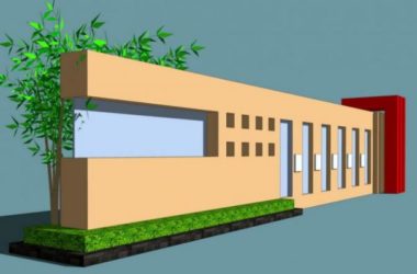 Sketchup素材模型|企业办公景墙素材组件-BIM建筑网