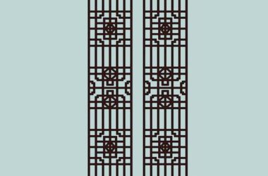 Sketchup素材模型|中式栅格素材组件-BIM建筑网