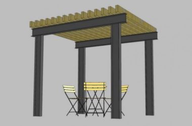 Sketchup素材模型|休闲花架景观素材组件-BIM建筑网