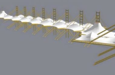 Sketchup素材模型|张拉膜景观素材组件-BIM建筑网