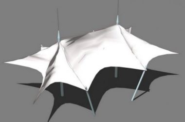 Sketchup素材模型|张拉膜景观素材组件-BIM建筑网