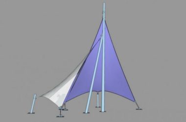 Sketchup素材模型|张拉膜景观素材组件-BIM建筑网