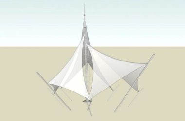 Sketchup素材模型|张拉膜景观素材组件-BIM建筑网