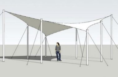 Sketchup素材模型|张拉膜景观素材组件-BIM建筑网
