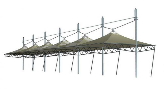 Sketchup素材模型|张拉膜景观素材组件