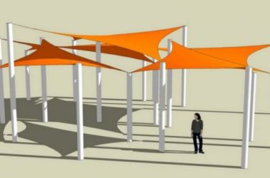 Sketchup素材模型|张拉膜景观素材组件-BIM建筑网