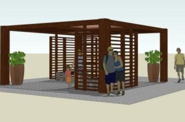 Sketchup素材模型|木廊架景观素材组件-BIM建筑网