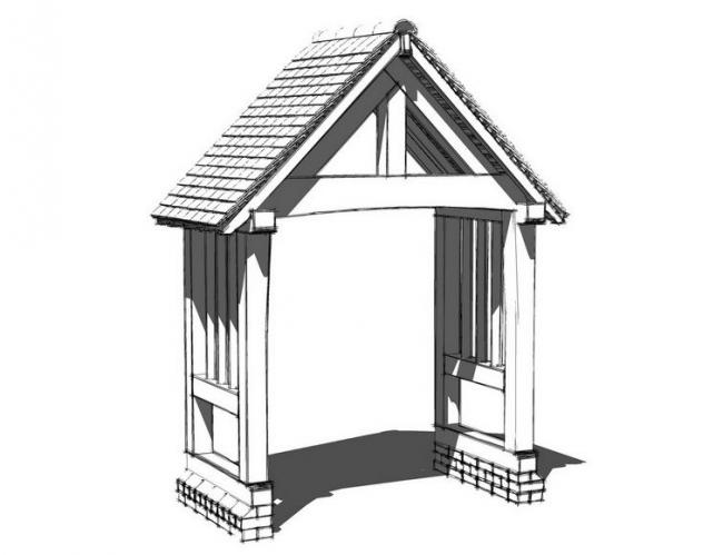 Sketchup素材模型|门头组件素材，大门