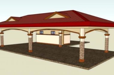 Sketchup素材模型|廊架，亭子，小品-BIM建筑网