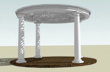 Sketchup小品模型|凉亭，小品，景观，古典风格-BIM建筑网