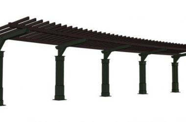 Sketchup素材模型|花架廊架景观素材组件-BIM建筑网