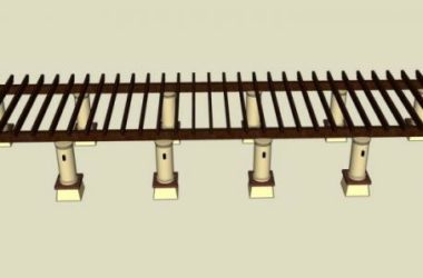 Sketchup素材模型|花架景观素材组件-BIM建筑网