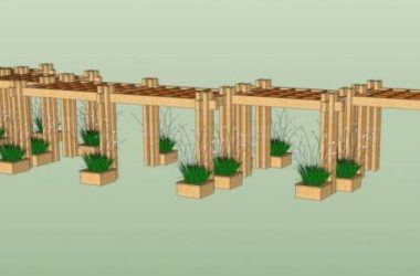 Sketchup素材模型|花架景观素材组件-BIM建筑网