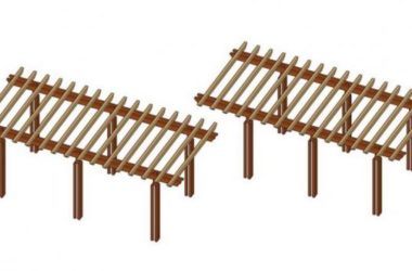 Sketchup素材模型|花架景观素材组件-BIM建筑网