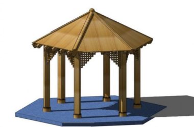 Sketchup小品模型|凉亭，中式风格，小品-BIM建筑网