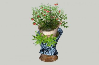 Sketchup素材模型|现代艺术花钵景观素材组件-BIM建筑网