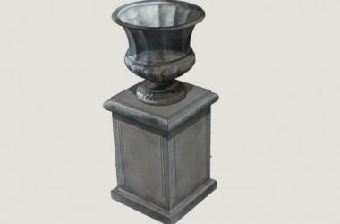 Sketchup素材模型|欧式花钵景观素材组件-BIM建筑网