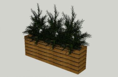 Sketchup素材模型|花池景观素材组件-BIM建筑网