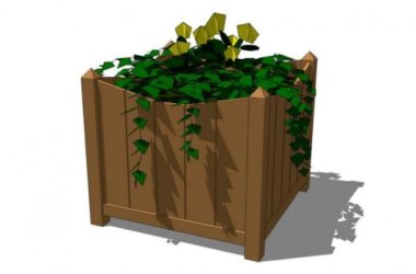 Sketchup素材模型|花池景观素材组件-BIM建筑网