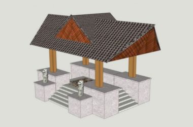 Sketchup小品模型|东南亚风格亭子，小品，古典风格-BIM建筑网