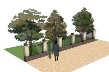 Sketchup素材模型|围墙围栏护栏素材组件-BIM建筑网