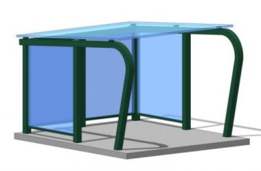 Sketchup素材模型|休闲小雨棚模型素材组件-BIM建筑网