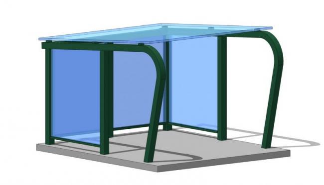 Sketchup素材模型|休闲小雨棚模型素材组件