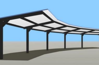 Sketchup素材模型|雨棚模型素材组件-BIM建筑网