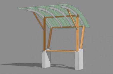 Sketchup素材模型|雨棚模型素材组件-BIM建筑网