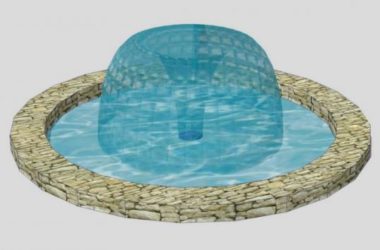 Sketchup素材模型|现代水景喷泉景观雕塑模型素材组件-BIM建筑网