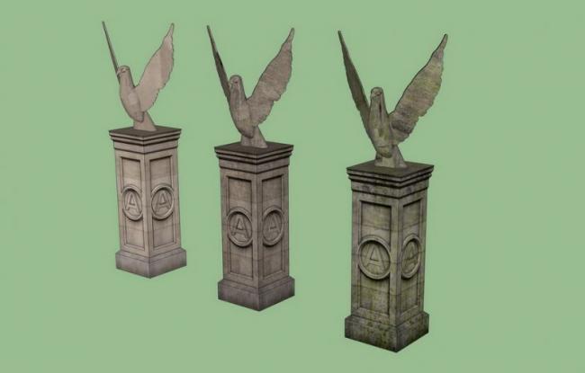 Sketchup素材模型|欧式动物景观雕塑模型素材组件