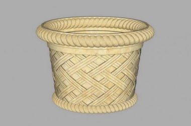 Sketchup素材模型|欧式花盆花钵景观雕塑模型素材组件-BIM建筑网