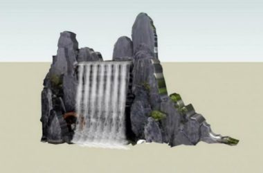 Sketchup素材模型|假山景观雕塑模型素材组件-BIM建筑网