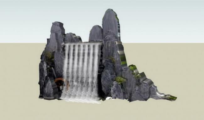 Sketchup素材模型|假山景观雕塑模型素材组件