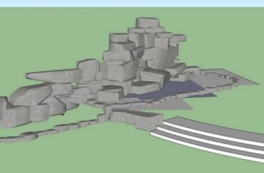 Sketchup素材模型|假山景观雕塑小品模型素材组件-BIM建筑网