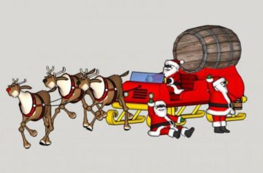 Sketchup素材模型|圣诞卡通马车模型素材组件-BIM建筑网