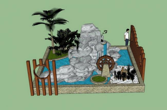 Sketchup素材模型|假山景观雕塑模型素材组件