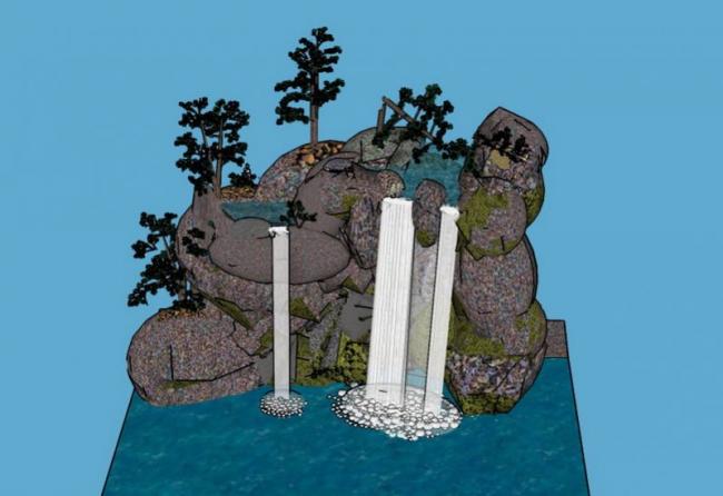 Sketchup素材模型|假山景观雕塑模型素材组件